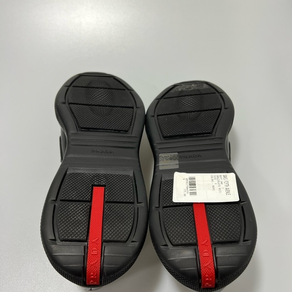 Prada Spazzalato Rois Leather Penny Loafers Black Men’s UK 7/US 8 $775 - Picture 7 of 9